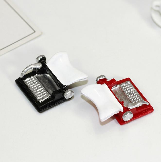 1/6 1/12 Doll House Simulation Miniature Mini Typewriter Model Decor