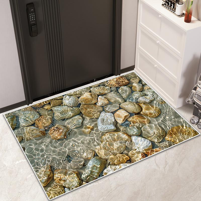 Bathroom Door Bathroom Non-slip Mat Toilet Fall Mat Soft Diatom Mud Absorbent Quick Drying Mat