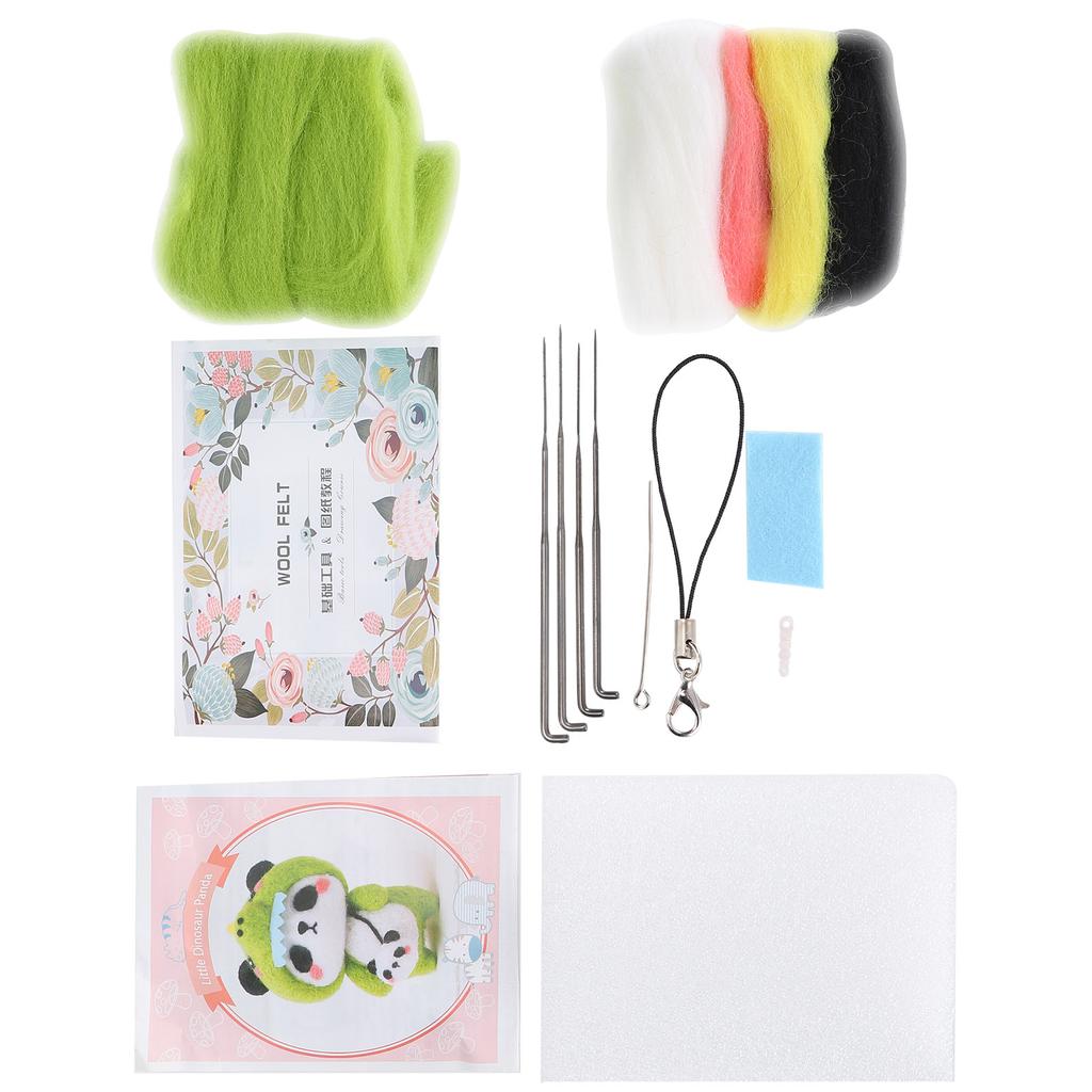 Kit de împâslire cu ac, consumabile pentru împâslire cu lână, materiale pentru jucării de păpuși de pluș cu animale, materiale DIY pentru confecționare, 122 # mici