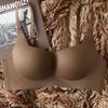 Seamless Women Bra Gathers Shock-Proof Thin Pad Sexy Push Up Underwear Solid Color Female Intimate Bralette Lingerie