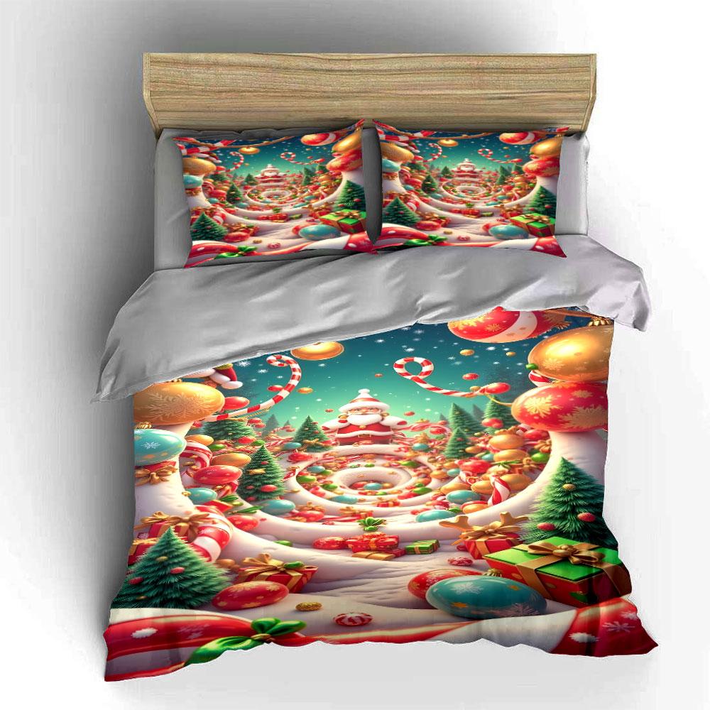 Festive Wonderland Dreams Bedding Sets Duvet Cover Sets Duvet Covers Pillowcases(1*Duvet Cover 2*Pillowcases Without Duvet Insert)