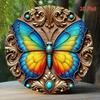 Metal Tin Sign Vintage Butterfly Wall Art Home Bar Decor