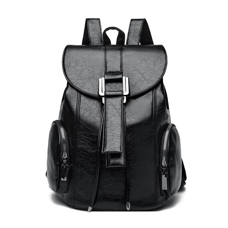 

New Drawstring Backpack, European and American Retro Fashion Women s Bag, Large Capacity Multifunctional Versatile Commuting Backpack