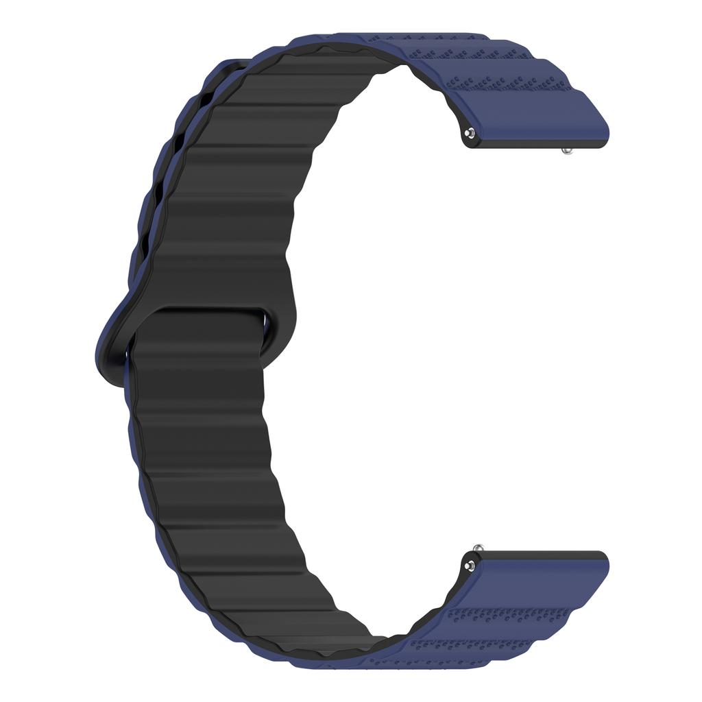 Silicone Watch Band Strap Bracelet Belt with Magnetic Closures Fit for 18mm 20mm 22mm Smartwatch Comfortable Daily Wear