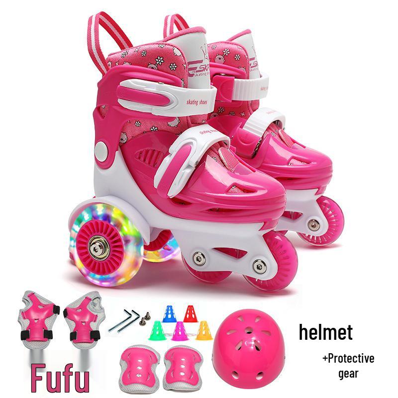 Beginner Children's Double Row Roller & Ice Skates