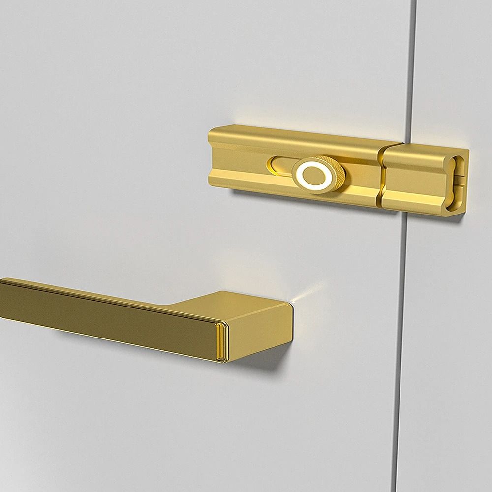 Anti-theft Sliding Door Bolt Aluminum Zinc Zinc Alloy Door Buckle Durable Door Catch  Closet Window Door