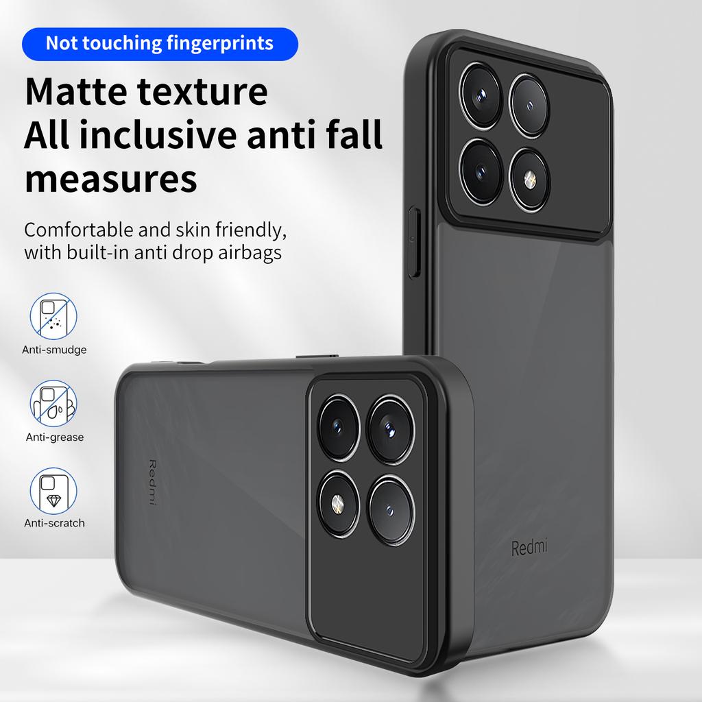 Pro Xiaomi Poco F8 Pro/Redmi K90 5G Pouzdro Skin Touch Matné PC + TPU Ochranné proti pádu
