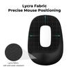 EooCoo Mouse Pad with Wrist Gel Wrist Hand Central Hollow Great for Small Wrist Pain Tendonitis Fatigue Cute For Office and Home Washable Black Rest,