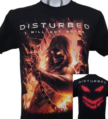 2 Sides Disturbed T-shirt Indestructible Black Shirt Full Size S-5XL HD623 Unisex T-Shirt