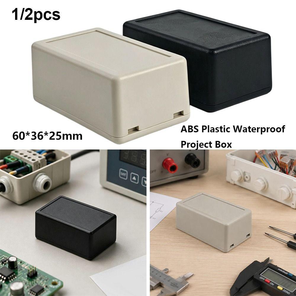 1/2pcs Waterproof Dustproof Project Box ABS Plastic Enclosure Housing Instrument Case
