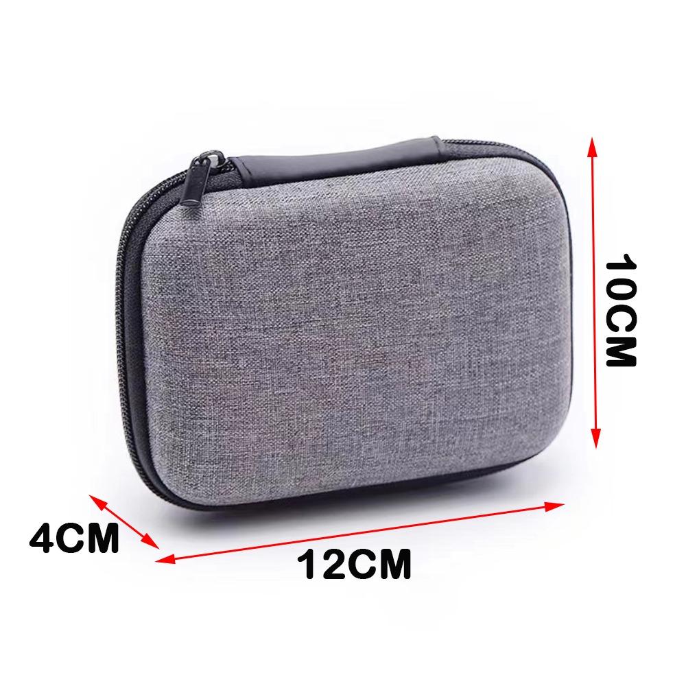 Portable Zipper Earphone Case Bag Mini Protective Charging Cable Organizer Multifunctional Shockproof Digital Storage Bag U Disk
