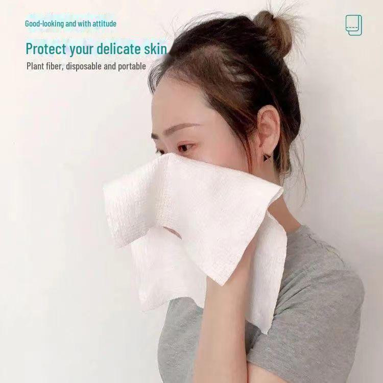 Prosop de baie din bumbac comprimat, de unică folosință, îngroșat, mare, pentru călătorii