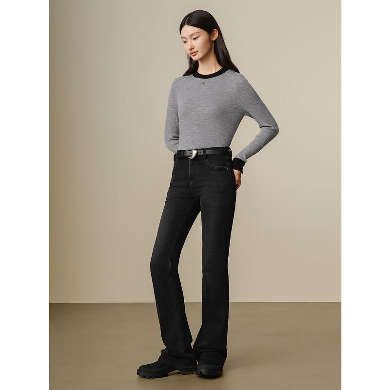 

Женские джинсы клеш на флисовой подкладке Anna Kou L