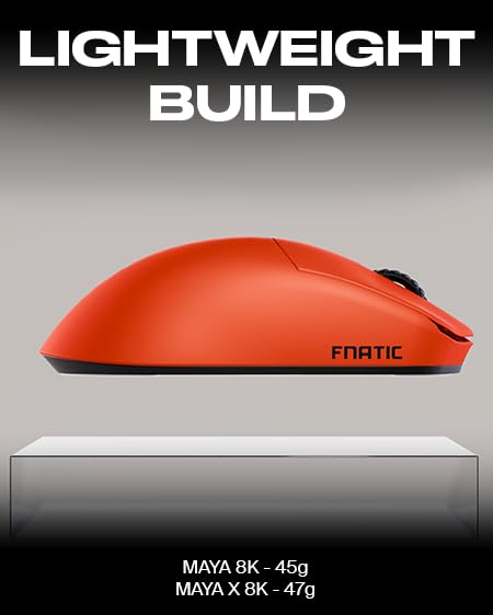 FnaticGear Lamzu MAYA 8K FNATIC SPECIAL EDITION 8000Hz Polling Rate Wireless Gaming Mouse MS0726 - Ultra-Lightweight MS0005-001