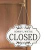 Wooden Craft Double Business Sign Double-sided Wooden House Sign Door Hanging Pendant  Shop