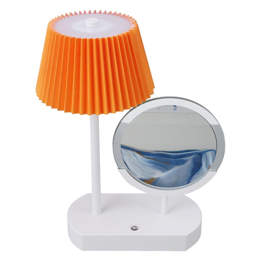 Moving Sand Art Desk Lamp Creative Cordless Touch Control Stepless Dimming 3 Color Quicksand Lamp