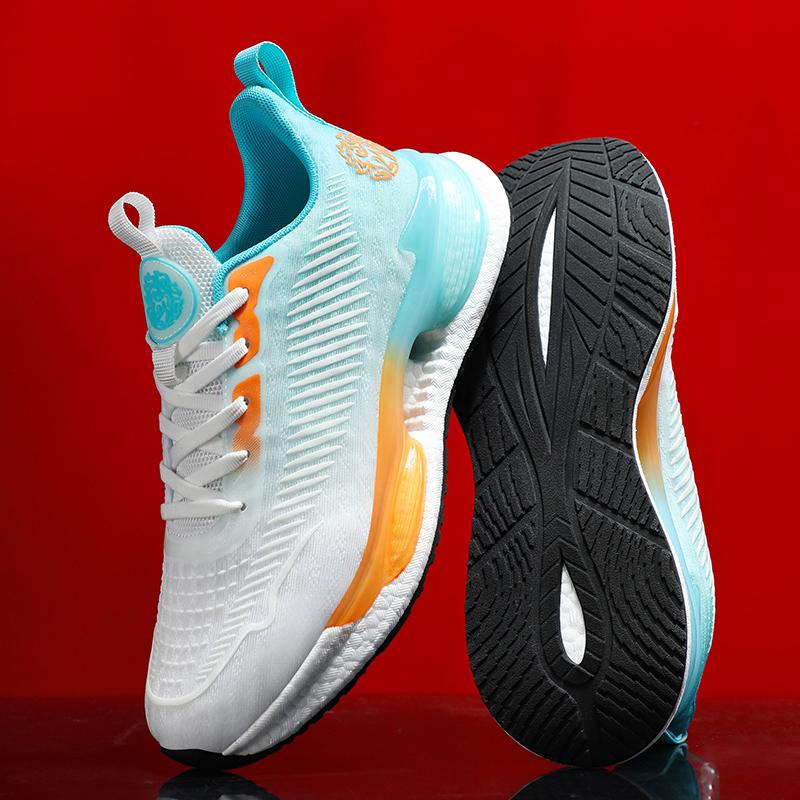 

High-quality Men Jogging Sports Shoes Women Soft E-TPU Sole Cushion Running Shoes All-match Sneakers Men Athletic Training Shoes