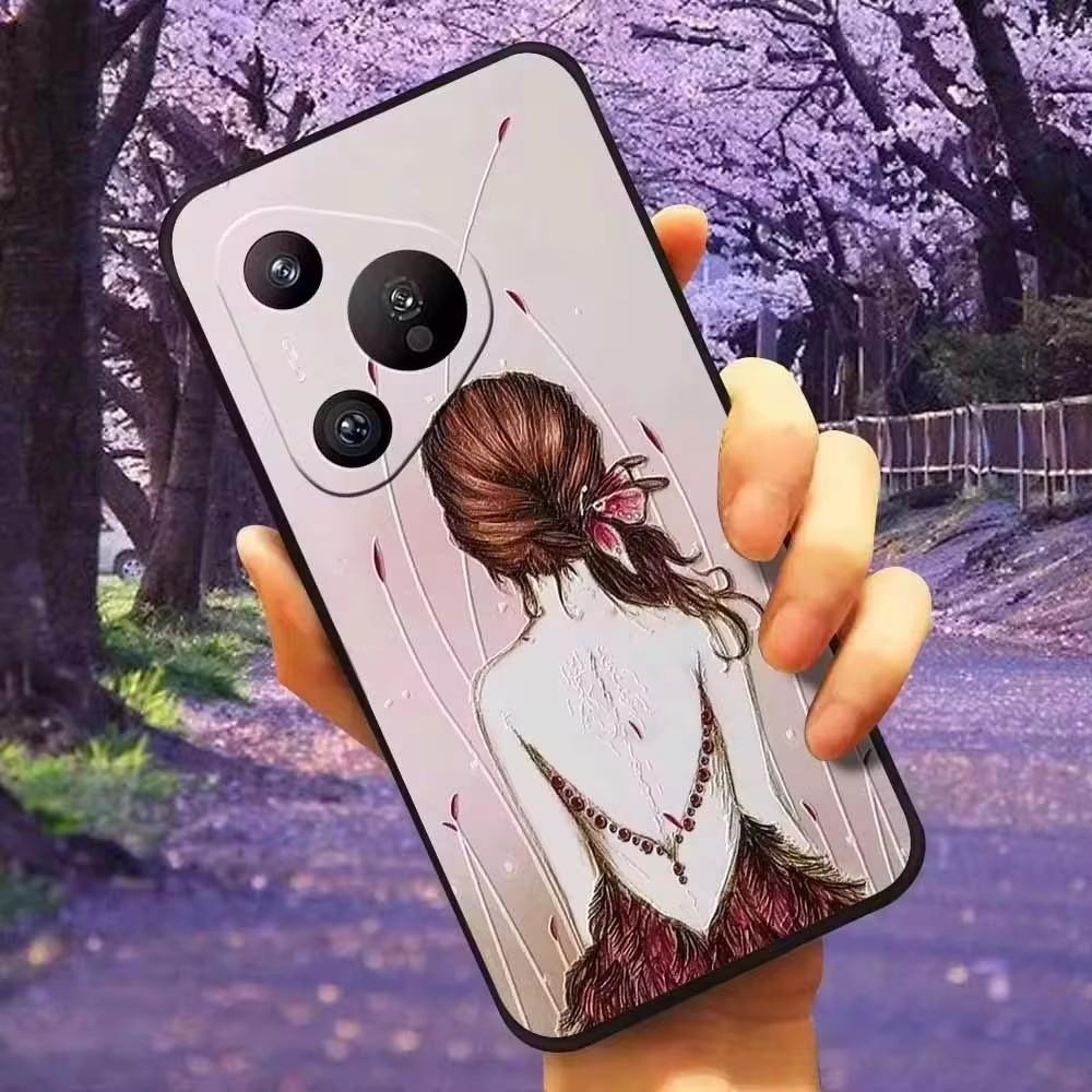 For Google Pixel 3 / Pixel 4 / Pixel 5 Case 3D Flower Relief Silicone Emboss Back Covers for Google Pixel 5 Cases Soft Cartoon