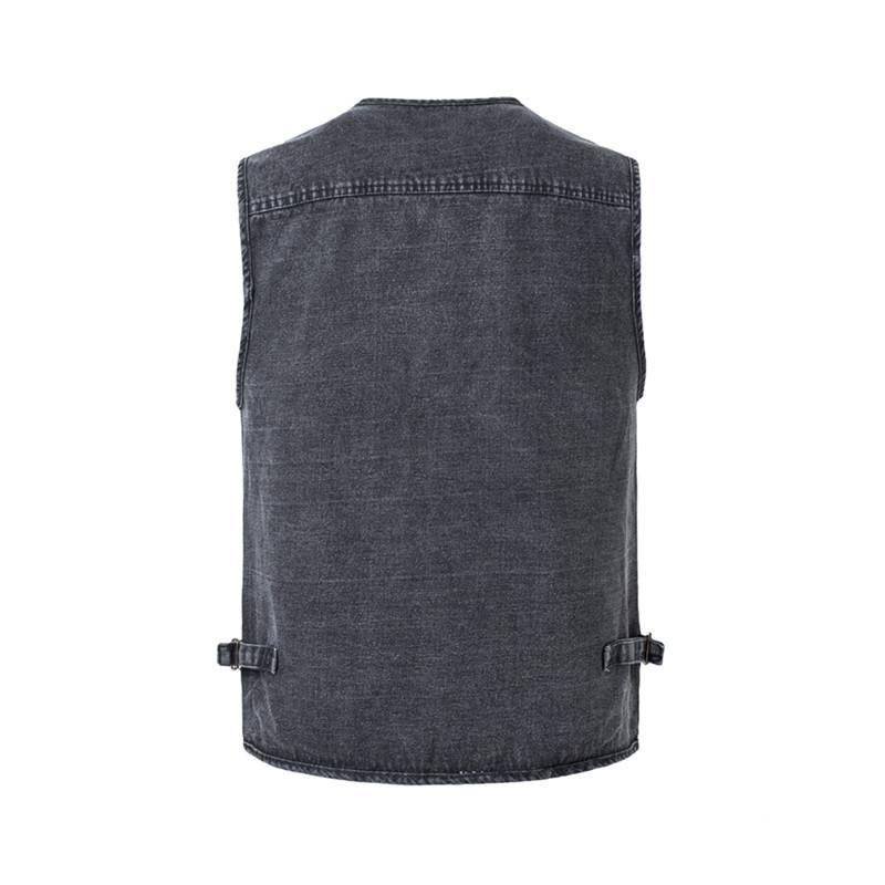 Men's Plus Size Denim Undershirt Slim Sleeveless Top