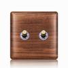 Nordic Toggle Industrial Style Solid Wood 86 Type Single/Double Gang Switch Socket
