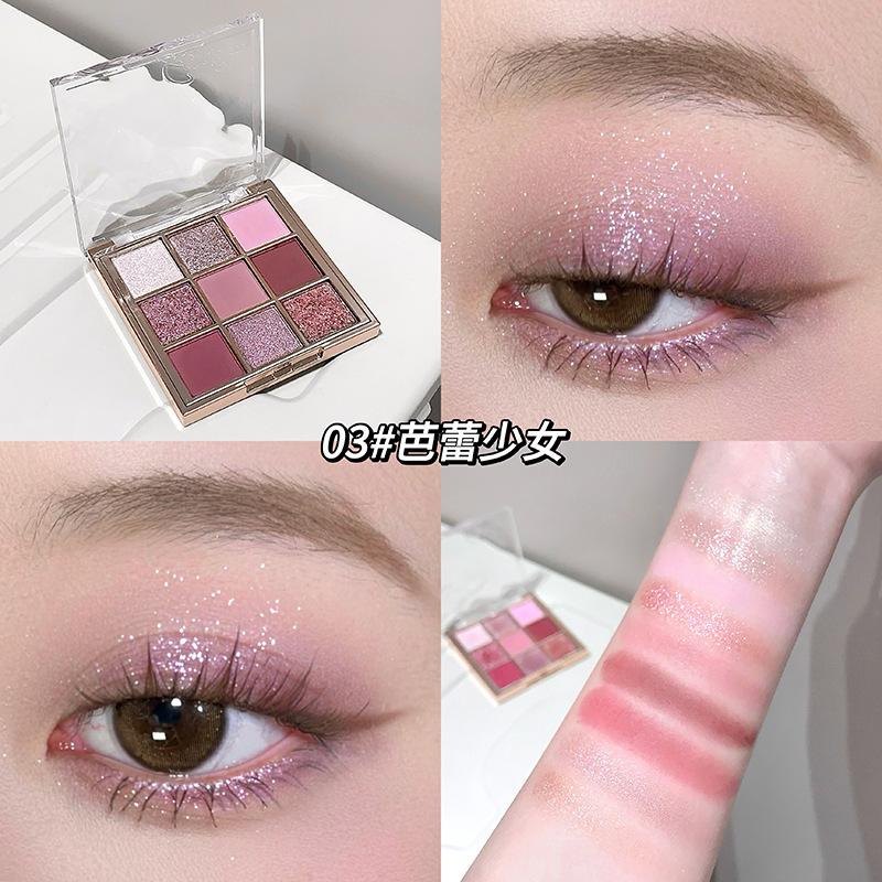 Luminous Phantom 9 - Color Eyeshadow Palette: Matte, Pearl & Glitter, Earth Tones – Top Choice for Students