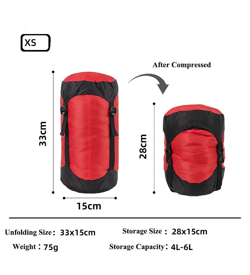 Outdoor Use Water Repellent Sleeping Carryall Compression Stuff Sack Camping Storage Compression Carryall Sack for Backpacking Travel Hiking