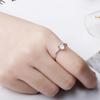 Mori Girl Heart Diamond Reindeer Ring - Simple Fashion Antler Design, Perfect for Japanese & Korean Students' Christmas Gift