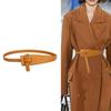Knot Pu Leather Belts for Women Soft Knotted Strap Belt Long Dress Accessories Lady Waistbands