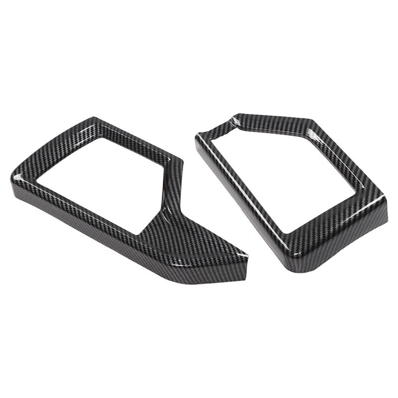 ABS Carbon Fiber FOR BMW X5 G05 2025-2026 Car Dashboard Side Air Outlet Decorative Frame Sticker Car Interior Accessories