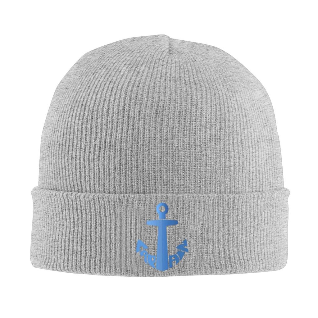 Captain Anchor Warm Knitted Cap Fashion Bonnet Hat Autumn Winter Outdoor Beanies Hats for Men Women Adult