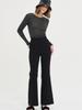 Sorry, Too Much Love My All-Time Semi Boots Cut Pants_Black