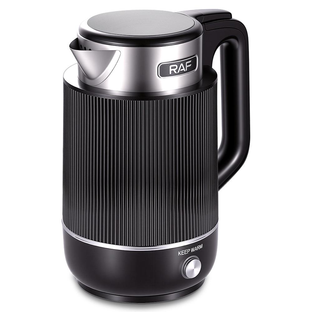 RAF Stainless Steel Electric Kettle - European Standard, Integrated Design with Heat and Health Preservation Features