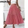 IHUASU Dámská módní ležérní letní jarní sukně