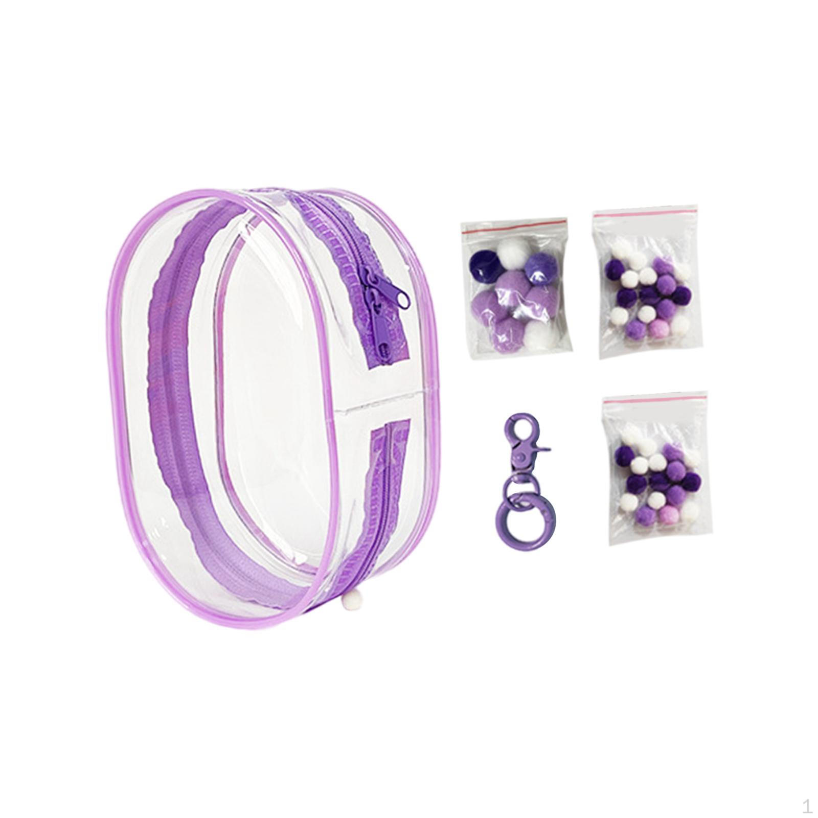 

Прозрачная сумка-рюкзак для демонстрации фигурок, чехол для куклы фиолетовый