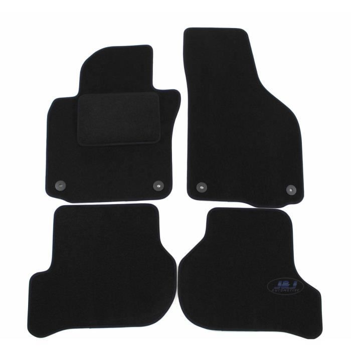 J&J AUTOMOTIVE | Tapis De Sol Noir Velours Sur Mesure Pour Volkswagen Jetta 2006-2011