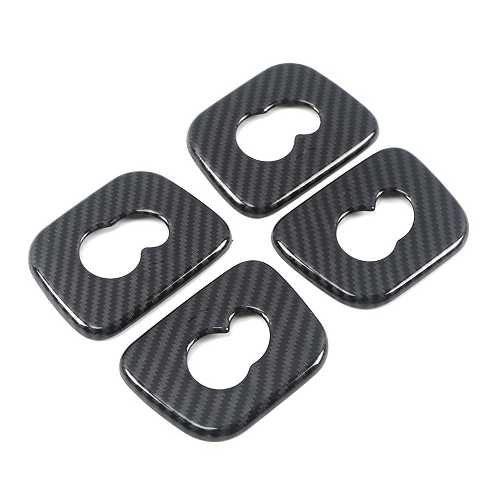 For Volvo XC60 2018 2019 2024 Car Interior Roof Hook Frame Cover Trim Strip Carbon Fiber Color ABS Interior Moulding Sticker