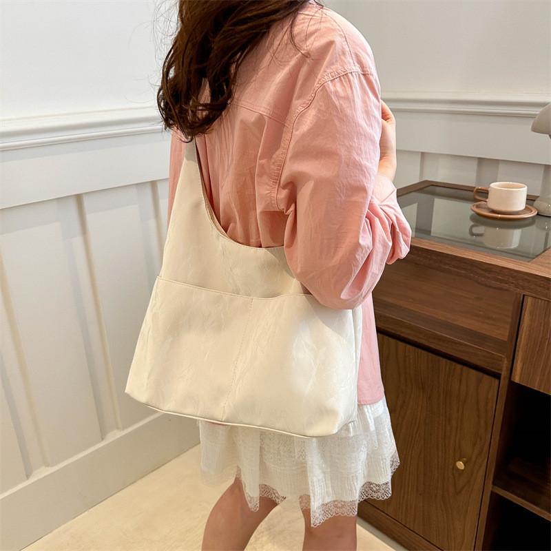 Stylish Women's Tote Bag Pu Leather Everyday Bag With Mobile Pocket And Zipper