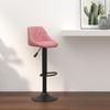 Day and Night - Day and Night Pink Velvet Kitchen Stool