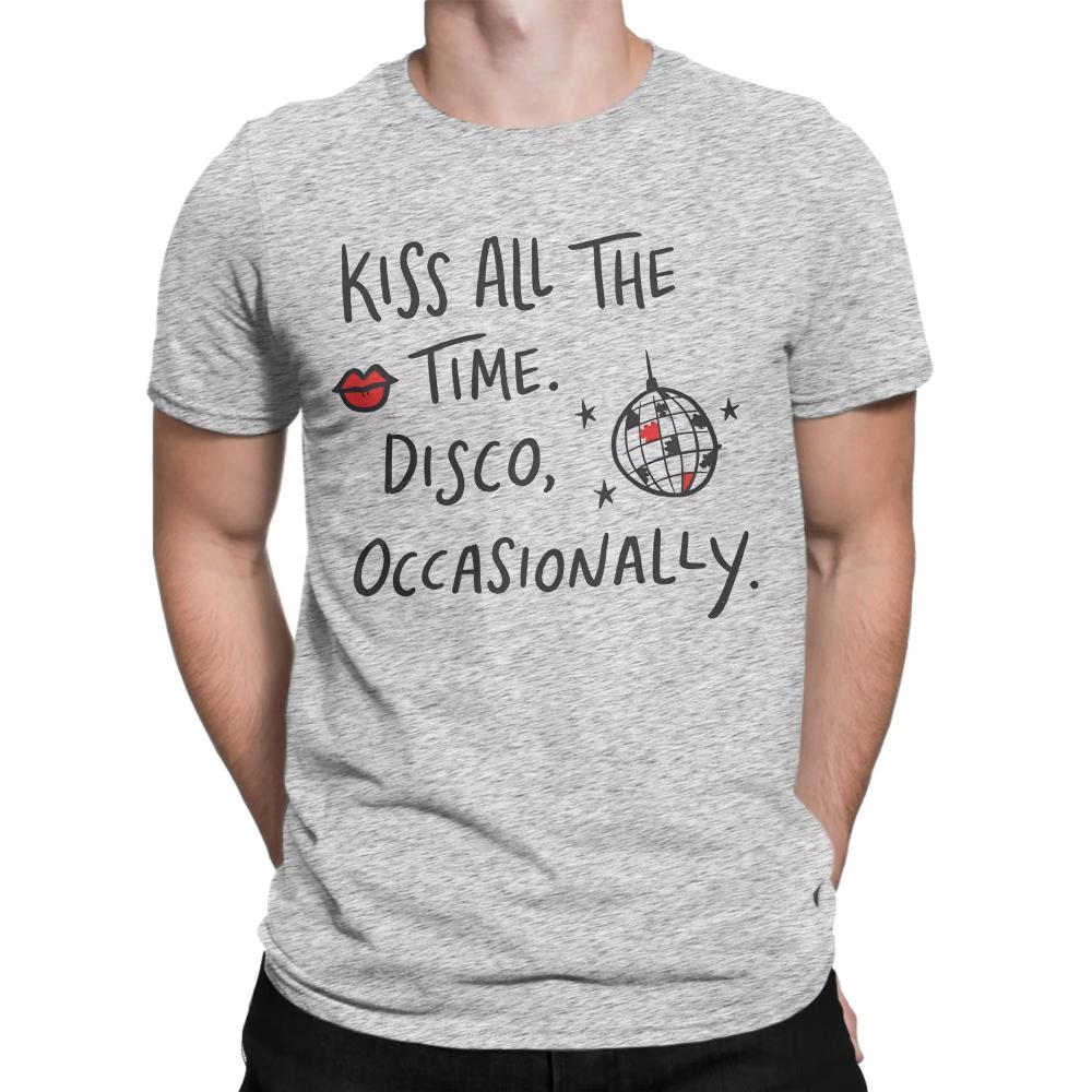 Men Women Kiss All The Time T Shirts Harrys Styles 2026 New Album Cotton Tops Novelty Short Sleeve Round Neck Tee Unique TShirt