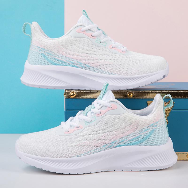 Girls' running shoes Girls' high school students' military training sneakers Women's junior high school students' lightweight shock-absorbing soft-so