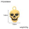 CARLIDANA Halloween Fun Party Accessories Charm Stainless Steel Pumpkin Skull Ghost Gold Plated Hat Titanium Steel Pendant