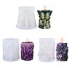 Butterfly Flower Cylinder Silicone Candle Mold DIY Aromatherapy Handmade Soap Ornament Plaster Gypsum Resin Mold Home Decor