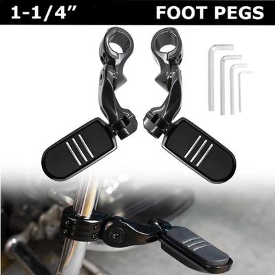 1-1/4"32mm Highway Engine Guard Motorcycle Footpegs For Harley Electra Glide Ultra Classic FLHTCU Sportster XL Dyna Softail
