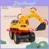 Large Size Excavator And Bulldozer Inertia Vehicles With Interactive Features For Early Childhood