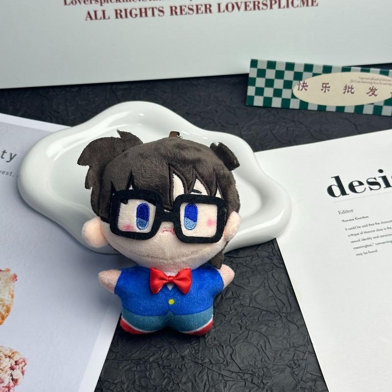 Detective Conan Anime Conan Edogawa Plush Toy Backpack Pendant Decoration Dolls Children's Birthday Gift
