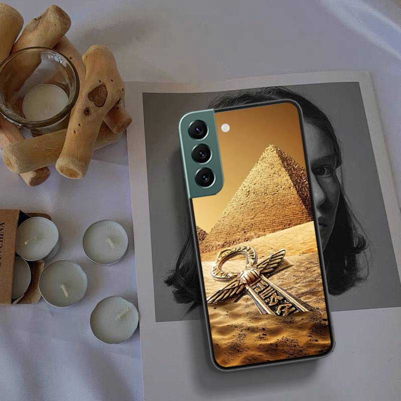 

Чехол для телефона с изображением египетского фараона для Samsung A02 A03 A03S A04 A04S Galaxy A55 A35 A25 A15 S10 Lite A9 A8 A7 A6 Plus A90 A80 Samsung S7