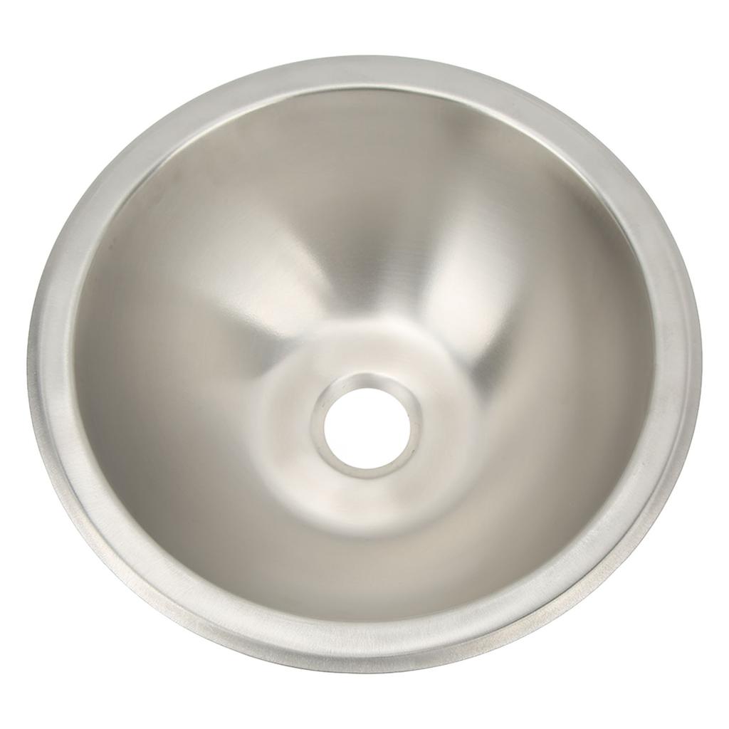 RV Kitchen Sink 304 Wiredrawing ze stali nierdzewnej Wygładzanie Oszczędność miejsca Okrągły zlewozmywak RV do łodzi kempingowej