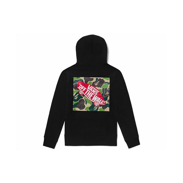 Vans x BAPE Camo Pullover Hoodie Black Men s VN0A7XKM448 S