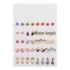 30-Pair Non-Repeating Korean & Western Style High-Quality Earrings Set for Women