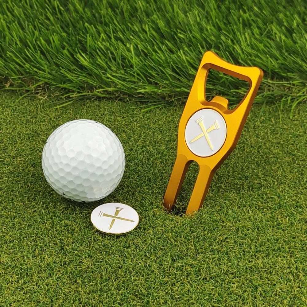 Green Fork Green Fork Marker Set Golf Cap Clip Golf Ball Marker Hat Clips Golf Products